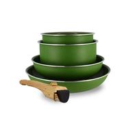 Set de 5 pieces cuisson en aluminium recycle olive