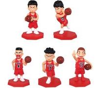 Set de 5 pièces Figurines Slam Dunk Hanamichi Sakuragi Kaede Rukawa Akagi Takenori 7 cm (Multicolore) Multicolore G