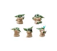Set de 5 pièces Figurines Star Wars Baby Yoda PVC Jouets d'animation de collection - 6cm