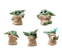 Set de 5 pièces Figurines Star Wars Baby Yoda PVC Jouets d'animation de collection - 6cm G
