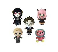 Set de 5 pièces Peluche Spy x Family Anya Yor Loid Damian 21 cm