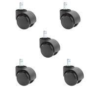 Set de 5 roulettes/sol dur pour fauteuil de bureau Neuf