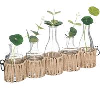 Set de 5 soliflores - verre - H29 -5 cm - Atmosphera créateur d'intérieur