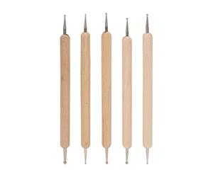 Set de 5 Stylets Double Pointe pour Traçage, Transfert de Carbone, Peinture sur Pierre Mandala, Artisanat en Céramique, Art en Relief