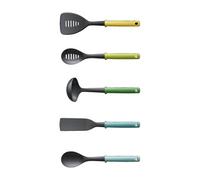 Joseph Joseph – Set 5 ustensiles de cuisine Duo avec support intégré – compatibles lave-vaisselle