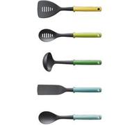Set de 5 ustensiles de cuisine Joseph Joseph Duo avec support intégré, résistants à la chaleur et compatibles lave-vaisselle