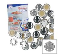 Set de 50 couvercles To 43 argentés avec sucre diamant Magique pour gélifier Livret de recettes