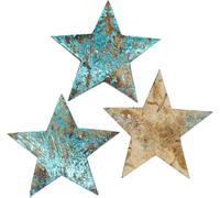 set de 50 étoiles coco bleu 5cm - Coque de noix de coco exotique étoiles à saupoudrer pour une décoration de table festive