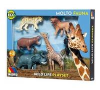 Set de 6 animaux sauvages : Moltó - en plastique