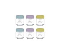Killner 0025.016 Kilner fermeture en silicone, 6 pots pour bébé de 110 ml, verre, 110 millilitres