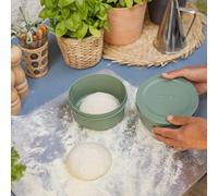Set De 6 Boîtes À Pâtons Spetina Eucalyptus ¿ Boîtes Alimentaires Hermétiques 250g Pour Pâte À Pizza Ou Ingrédients ¿ Empilables ¿ Compatible Topping Station ¿ Lavables ¿ Sans Bpa