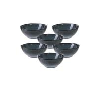 Set de 6 bols en céramique bleu 35cl - GALET