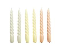 Set de 6 bougies Twist H 19cm / Ø 2.3cm