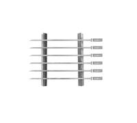 Enders ® 8802 BROCHETTES DE SHISH KEBAB EN ACIER INOXYDABLE, brochettes de viande, accessoires de gril, barbecue au gaz, 42 x 15 x 3 cm