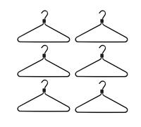 Set de 6 cintres LxH 45.5x27.5cm