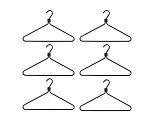 Set de 6 cintres LxH 45.5x27.5cm