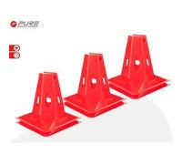 Set de 6 cônes triangulaires Pure2Improve Rouge TU Unisex