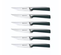 Set de 6 couteaux à steak en acier noir - "Scintibois" Laguiole Cuisson