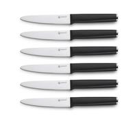 Set de 6 couteaux à steak en acier noir - "Sirius" Laguiole Cuisson