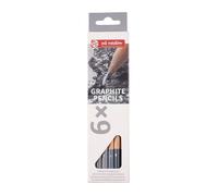 Royal Talens – Crayons graphite Art Creation – Étui de 6, corps rond HB/B/2B/4B/6B/8B
