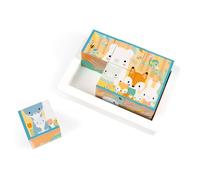 Set De 6 Cubes En Bois Puzzle Animaux Multicolore TU