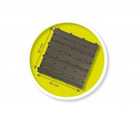 Smoby Life - Set De 6 Dalles (45x45 cm par pièce) - Accessoire de Maison Smoby - Créer Un Plancher - Clipsage Rapide - Effet Texturé Bois - Matière Recyclée - Fabrication Française