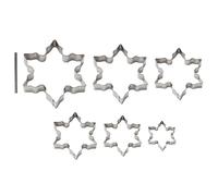 Set de 6 découpoirs flocons multitailles et tube de perforation Mathon