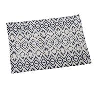 Set de 6 Dessous de Plat en Polyester décoré en Noir et Blanc 0,5 x 50 x 35 cm
