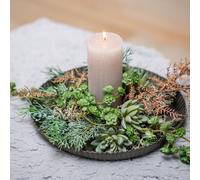 set de 6 Echeveria Succulentes Plantes artificielles, Cactus artificiels décoratifs Ø6,5cm L11cm pour arrangement & décoration à domicile