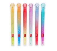 Set de 6 feutres double pointe avec couleurs reinscriptibles - meow