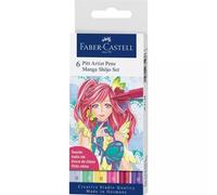 Set de 6 Feutres Pitt Artist Pens Manga Shôjo