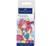 Set de 6 Feutres Pitt Artist Pens Manga Shôjo