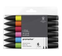 Set de 6 feutres Winsor & Newton Promarker Tons Vibrants