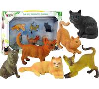 Set de 6 figurines de chats domestiques de différentes races