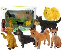 Set de 6 figurines de chiens de race Chiens célèbres du monde