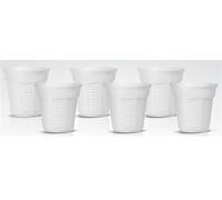- set de 6 gobelets 90cl blanc - y0tz502