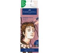 Set de 6 Goldfaber Sketchmarker Faber-Castell Portrait Multicolore G