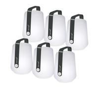 Set de 6 lampes LED Balad avec batterie H 12cm HxØ 13.5x10cm