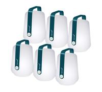 Set de 6 lampes LED Balad avec batterie H 12cm HxØ 13.5x10cm