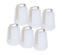 Set de 6 lampes LED Balad avec batterie H 12cm HxØ 13.5x10cm