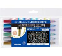 Set De 6 Marqueurs Clean Color Dot Metallic De Kuretake