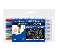 Set de 6 marqueurs ZIG Clean Color Dot Metallic de Kuretake