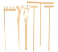 Set de 6 Mini Râteaux en Bambou pour Bonsaï et Pots