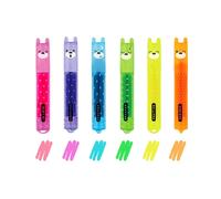 Set De 6 Mini Surligneurs Fluorescents Teddy'S Mood - Multicolore