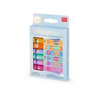 Legami - Lot de 6 mini surligneurs - Teddy's Superpower