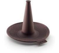 Lékué Lot de 6 moules pour préparer bagels en silicone Marron 10,3 x 12,4 x 13,5 cm