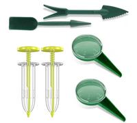 Set de 6 Outils pour Semis avec Semoir à Graines Réglable 5 Tailles, Distributeur de Semences Manuel pour Plantation de Précision, Kit Jardinage pour Petites Graines, Potager et Fleurs