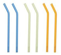 Set de 6 pailles en verre avec brosses LUMA - Table Passion - Multicolore - Verre