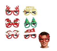 Set de 6 Pcs de Lunettes de Noël, Accessoires de fête créatifs et amusants pour enfants et adultes, Parfait pour les célébrations de Noël, Nouvel An et autres occasions festives , Idées de cadeaux