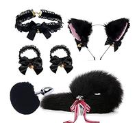 Set De 6 Pièces Avec Plug Anal Queue De Renard, Serre-tête Oreilles De Chat Et Collier, Jouets Adulte En Métal Pour Rôle Et Cosplay, Débutants Et Couples